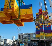 Auk&scaron;čiausias (36 m) LEGO kaladėlių statinys pasaulyje i&scaron;kilo Tel Avive