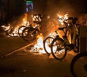 Madride po gatvės prekiautojo mirties įsiplieskė neramumai