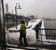JAV &scaron;iaurės rytus užklupo pavasario pūgos