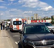 Vilniuje &bdquo;&Scaron;koda&ldquo; partrenkė dviratininką