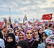 Daugiatūkstantinis Erdogano palaikymo mitingas Turkijoje