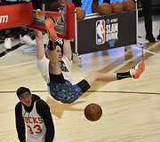 NBA dėjimų konkurso momentai