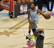 NBA dėjimų konkurso momentai