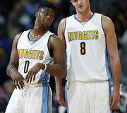 Emmanuelis Mudiay ir Danilo Gallinari