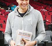 Mindaugas Kuzminskas susitiko su lietuviais Portlande