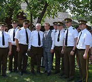 Prie  A.Ramanausko-Vanago ir J.Vitkaus-Kazimieraičio vadavietės Kasčiūnuose skambėjo patriotinės dainos ir kalbos