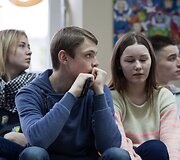 Komiksų centre &Scaron;iaulių bibliotekoje svečias i&scaron; Prancūzijos dalijosi patirtimi su vietos jaunimu