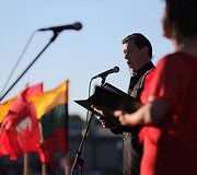 Tarptautinio vasaros festivalio atidarymas Chaimo Frenkelio viloje subūrė &Scaron;iaulių bendruomenę