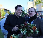 Tarptautinio vasaros festivalio atidarymas Chaimo Frenkelio viloje subūrė &Scaron;iaulių bendruomenę