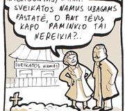 Mykolo Birži&scaron;kos komiksas.
