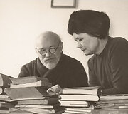P.Klimas ir R.Gulbino motina Aldona Klimaitė-Gulbinienė. 1967 m. 