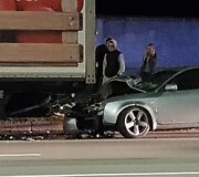 &bdquo;Audi A6&ldquo; ir vilkiko avarija Kauno Jonavos gatvėje