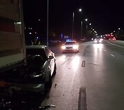 &bdquo;Audi A6&ldquo; ir vilkiko avarija Kauno Jonavos gatvėje