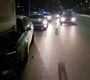 &bdquo;Audi A6&ldquo; ir vilkiko avarija Kauno Jonavos gatvėje