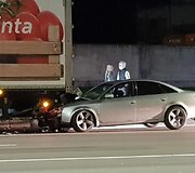 &bdquo;Audi A6&ldquo; ir vilkiko avarija Kauno Jonavos gatvėje