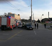 Policijos automobilio ir &bdquo;Audi&ldquo; avarija Vilniuje