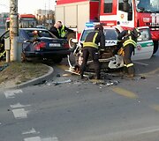 Policijos automobilio ir &bdquo;Audi&ldquo; avarija Vilniuje