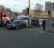Policijos automobilio ir &bdquo;Audi&ldquo; avarija Vilniuje