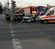 Policijos automobilio ir &bdquo;Audi&ldquo; avarija Vilniuje