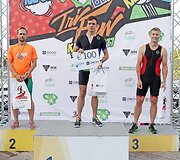 Andrius Dapkevičius Kauno triatlone 2017 m. užėmė antrąją vietą