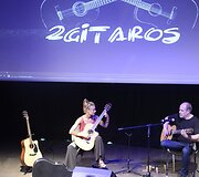 Gintaras Jakelis su mokine koncerto &bdquo;Žalgirio&ldquo; arenoje metu