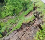 Po liūties nuslinkęs &scaron;laitas &Scaron;aldytuvų gatvėje Kaune