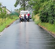 Po liūties nuslinkęs &scaron;laitas &Scaron;aldytuvų gatvėje Kaune