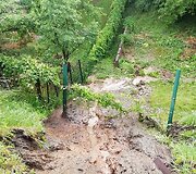 Po liūties nuslinkęs &scaron;laitas &Scaron;aldytuvų gatvėje Kaune