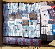 Palemono keramikos gamykloje policija suple&scaron;kino beveik 80 tūkst. pakelių cigarečių