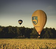 Kar&scaron;to oro balionų skrydžio akimirkos