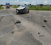 &bdquo;Lexus&ldquo; ir mokyklinio autobuso avarija Poderi&scaron;kiuose