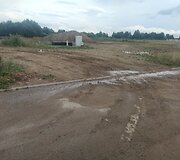 Purvinos gatvės &scaron;alia statybvietės Kauno rajone