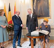 Belgijos karali&scaron;kosios poros apsilankymas Istorinėje Prezidentūroje