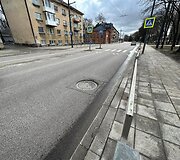 Įgriuvę &scaron;ulinių dangčiai A.Juozapavičiaus prospekte Kaune