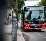 Naujasis 18 metrų ilgio &bdquo;MAN Lion&lsquo;s City&ldquo; hibridinis autobusas