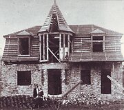 Ry&scaron;kėja Tado ir Honoratos Ivanauskų sodybos Obelynės namo kontūrai 1925 m.