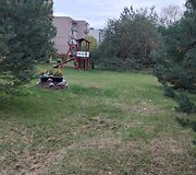 Mažosios gatvės Raudondvaryje žalioji zona, kur žadama nutiesti kelią