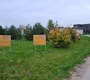 Gyventojų protestas prie&scaron; kelio palei namų langus tiesimą Raudondvaryje
