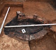 Archeologinių tyrinėjimų Kauno Rotu&scaron;ės aik&scaron;tėje metu aptikti radiniai