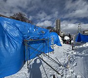 Japonijoje vykusiame kasmetiniame sniego skulptūrų festivalyje lietuviai i&scaron;kovojo bronzos medalius