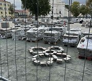 Kauno Rotu&scaron;ės aik&scaron;tėje perklojami ta&scaron;yti akmenys