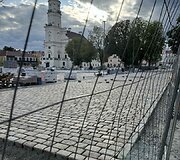 Kauno Rotu&scaron;ės aik&scaron;tėje perklojami ta&scaron;yti akmenys