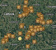 Ignalinos gatvėse per Kalėdas pasirodė me&scaron;ka