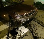 Avarija Kauno A.Juozapavičiaus prospekte: &bdquo;BMW&ldquo; įvažiavo į namą