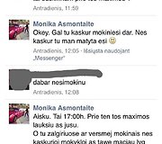 Nepilnamečio plė&scaron;iko susira&scaron;inėjimas su nukentėjusiąja