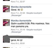 Nepilnamečio plė&scaron;iko susira&scaron;inėjimas su nukentėjusiąja