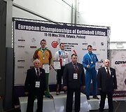 Lietuvos svarsčių kilnotojų rinktinė Europos čempionate Gdynėje