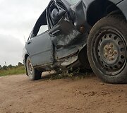 Avarija &Scaron;ilalės rajone: susidūrė &bdquo;Mazda&ldquo; ir &bdquo;Volvo&ldquo;