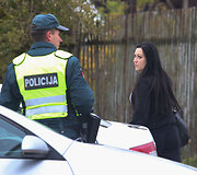 Policijos reidas Kauno Europos pr.