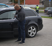 Policijos reidas Kauno Europos pr.